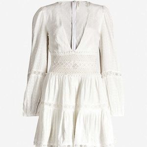 Free People Long-Sleeve Ivory Dress